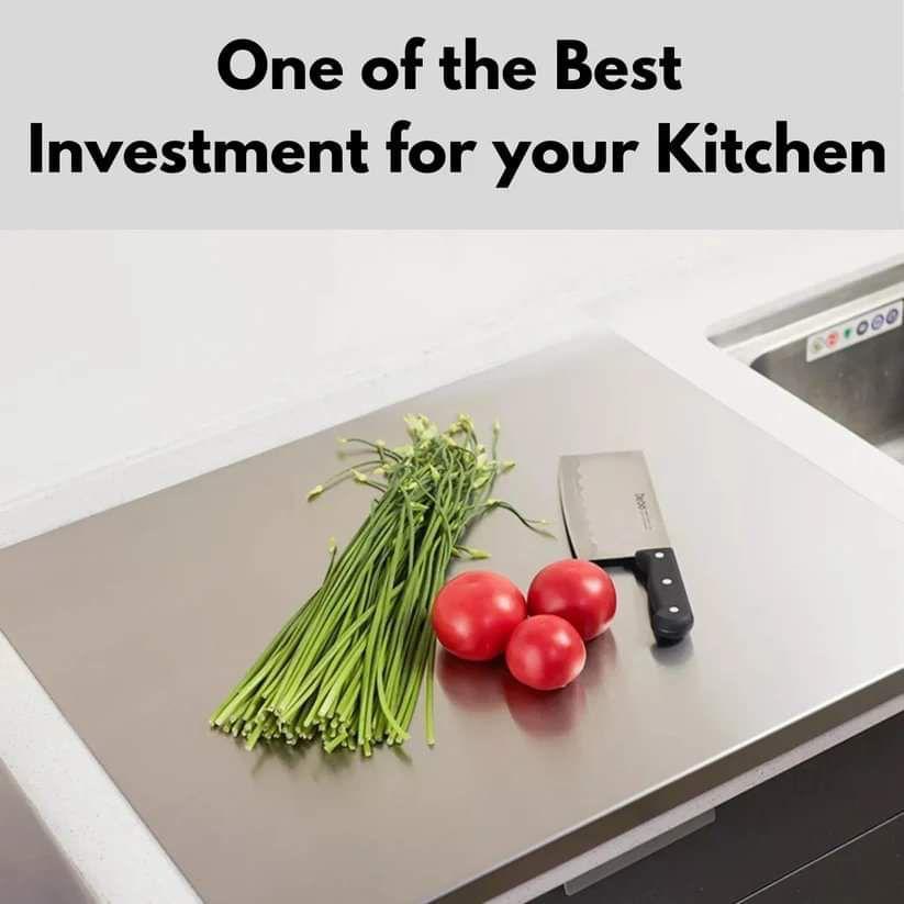 Stainless Steel Cutting Board for Kitchen – Durable & Hygienic