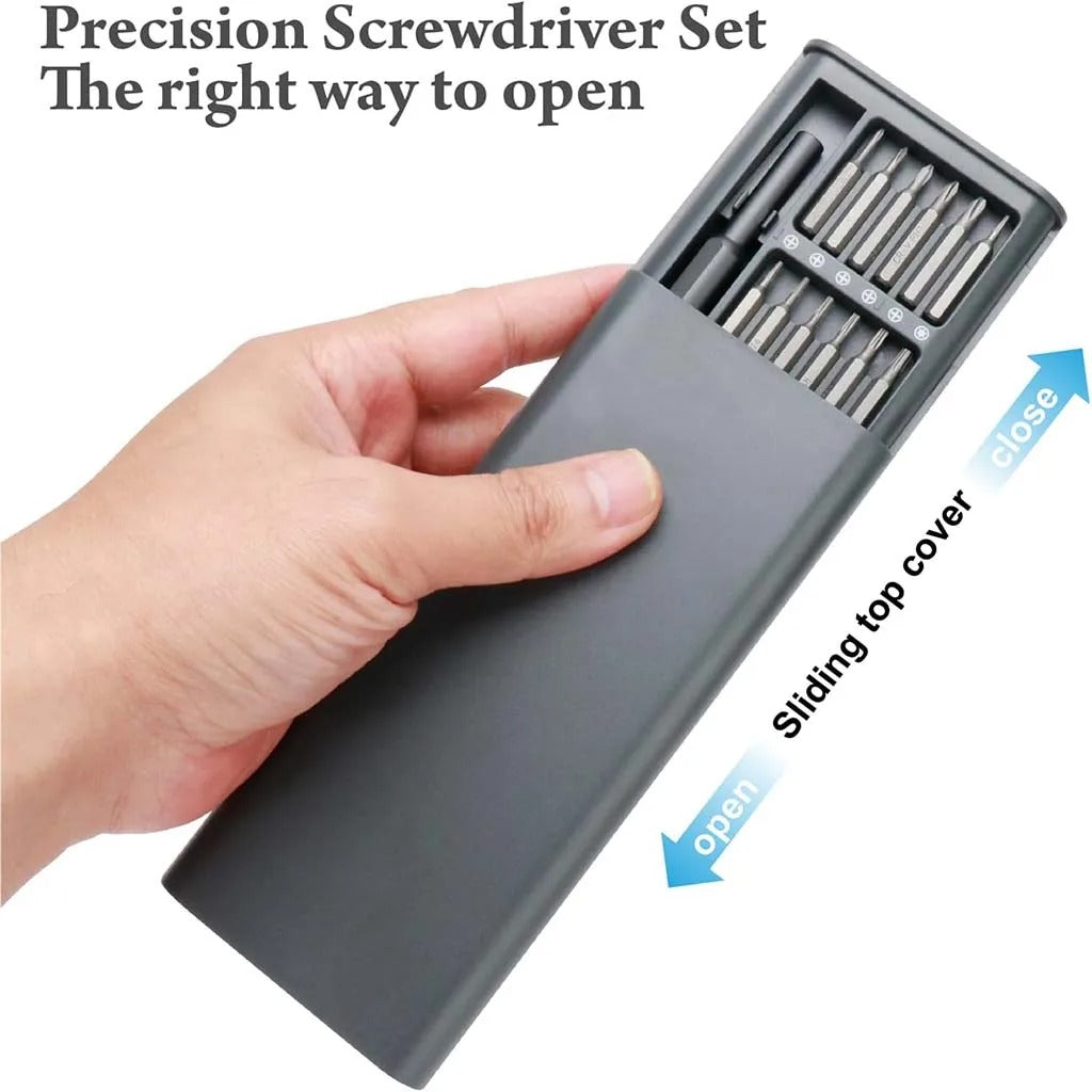 25-in-1 Precision Screwdriver Kit | Magnetic Bits & Case for iPhone, Laptop and Other Repairs